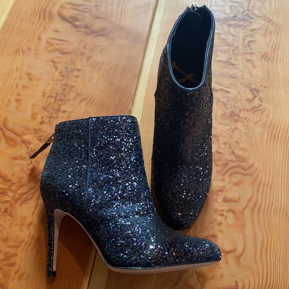 Sam Edelman  'Kourtney'  glitter ankle booties 6.5 - Picture 2 of 7